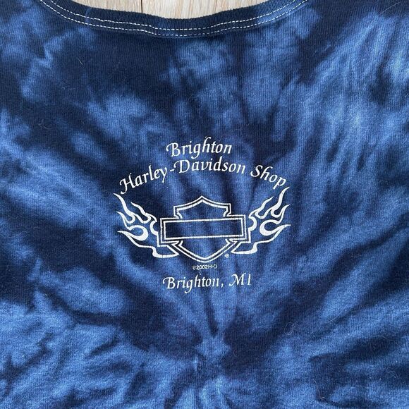 VINTAGE HARLEY DAVIDSON - WOMEN'S MEDIUM - Y2K TIE DYE T-SHIRT - Picture 5 of 7